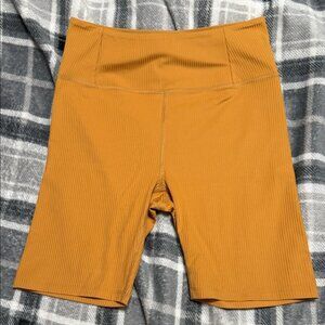 Girlfriend Collective Mustard Bike Shorts
